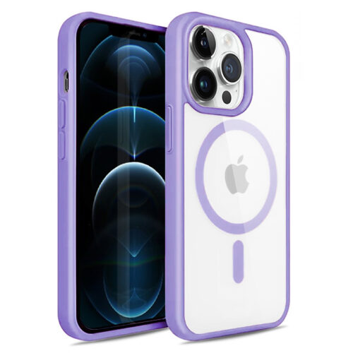 OEM iPhone 12/12 Pro MagSafe Case Clear Violet ΘΗΚΕΣ ΟΕΜ