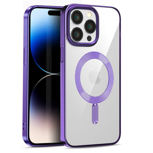 iPhone 14 Pro Max MagSafe Case Clear Purple ΘΗΚΕΣ ΟΕΜ