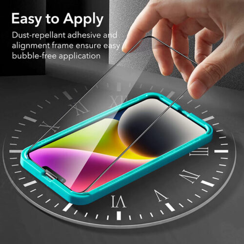 ESR Armorite™ Ultra-Tough Tempered Glass iPhone 14 Plus (2-Pack With Easy Installation Frame) ΠΡΟΣΤΑΣΙΑ ΟΘΟΝΗΣ ESR