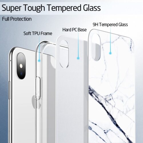 ESR iPhone X/Xs Mimic Marble White Sierra (4894240063545) ΘΗΚΕΣ ESR