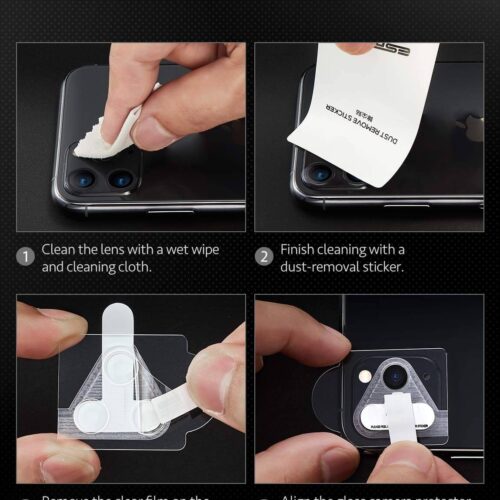 ESR Tempered Glass 9H Camera Lens iPhone 11 Pro/11 Pro Max (2-Pack) ΠΡΟΣΤΑΣΙΑ ΟΘΟΝΗΣ ESR