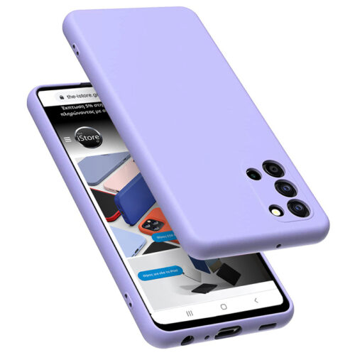 Rubber Silk Case Violet Samsung Galaxy A03s ΘΗΚΕΣ OEM