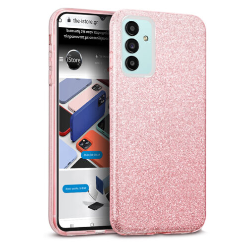 Hybrid Strass Pink Case Samsung Galaxy A04s ΘΗΚΕΣ OEM