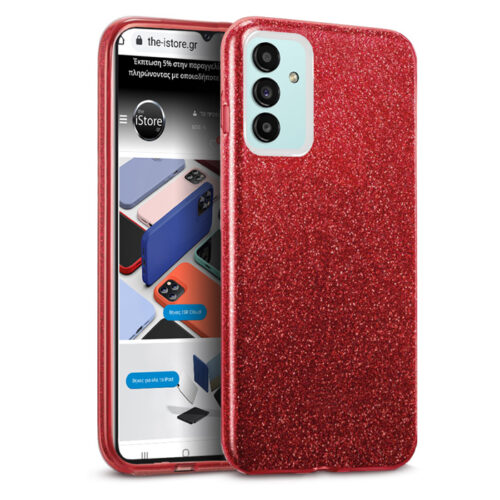 Hybrid Strass Red Case Samsung Galaxy M13/M23 5G ΘΗΚΕΣ OEM
