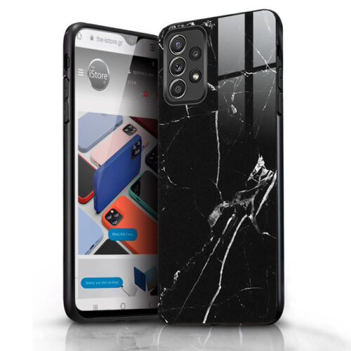 Glossy Marble Black Case Samsung Galaxy A13 ΘΗΚΕΣ OEM