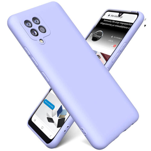 Rubber Silk Case Violet Samsung Galaxy A22 4G ΘΗΚΕΣ OEM