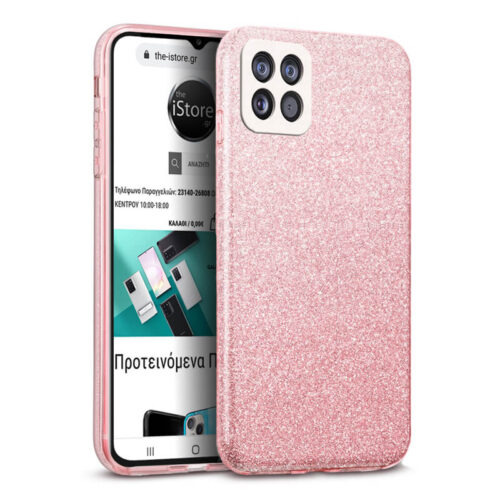 Hybrid Strass Pink Case Samsung Galaxy A22 5G ΘΗΚΕΣ OEM