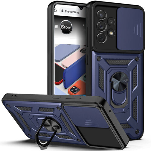 Combo Kickstand Slide Camera Case Blue Samsung Galaxy A13 ΘΗΚΕΣ OEM
