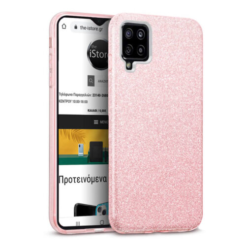 Hybrid Strass Pink Case Samsung Galaxy A22 4G ΘΗΚΕΣ OEM