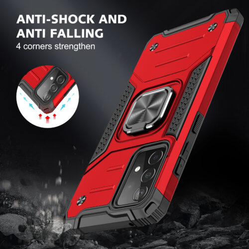 Armor Ringstand Case Red Samsung Galaxy A51 ΘΗΚΕΣ OEM