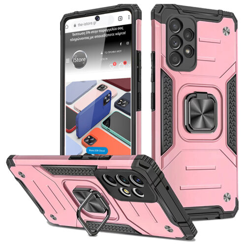 Armor Ringstand Case Rose Gold Samsung Galaxy A13 ΘΗΚΕΣ OEM