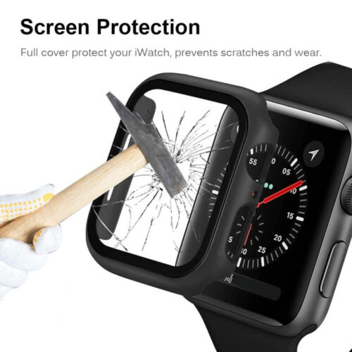 2-in-1 Hard Frame Blue + Tempered Glass Apple Watch 42mm APPLE WATCH OEM