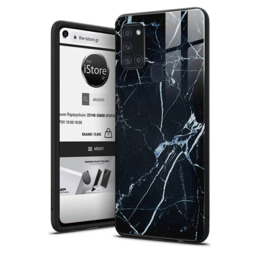 Glossy Marble Black Case Samsung Galaxy M31 ΘΗΚΕΣ Orso