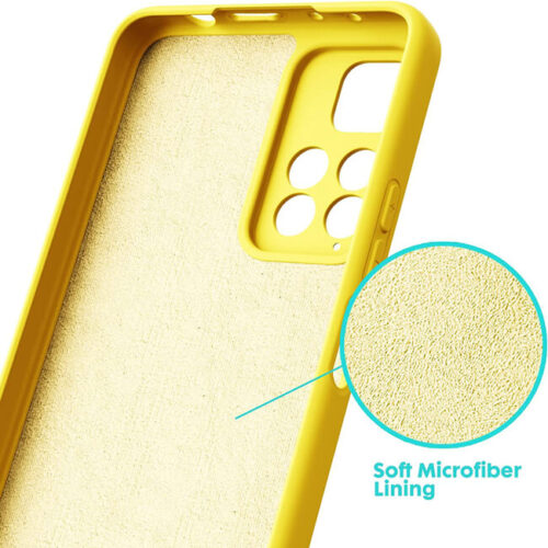Rubber Silk Case Yellow Xiaomi Redmi Note 11 Pro 4G/5G ΘΗΚΕΣ OEM