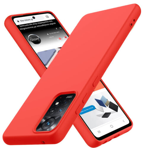 Rubber Silk Case Red Xiaomi Redmi Note 11 Pro 4G/5G ΘΗΚΕΣ OEM