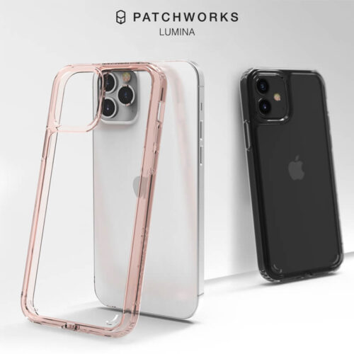 Patchworks Lumina Case Clear Pink iPhone 12/12 Pro ΘΗΚΕΣ PATCHWORKS