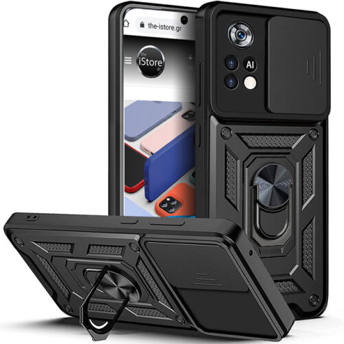 Combo Kickstand Slide Camera Case Black Xiaomi Poco X4 Pro 5G ΘΗΚΕΣ OEM