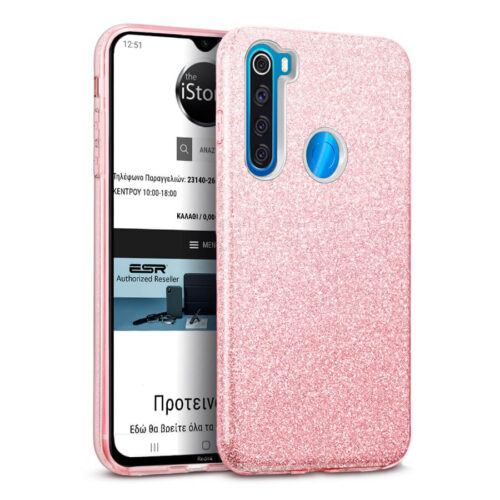 Hybrid Strass Pink Case Xiaomi Redmi Note 8T ΘΗΚΕΣ OEM