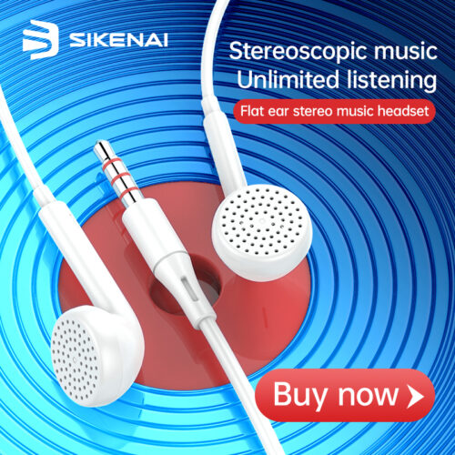 Sikenai Earphone Stereo 3,5mm Jack White (M2) ΑΚΟΥΣΤΙΚΑ-BLUETOOTH Sikenai