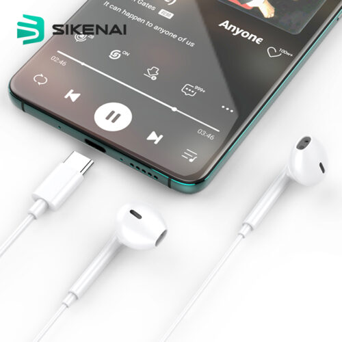 Sikenai Earphone Stereo Type-C White (i7S) ΑΚΟΥΣΤΙΚΑ-BLUETOOTH Sikenai