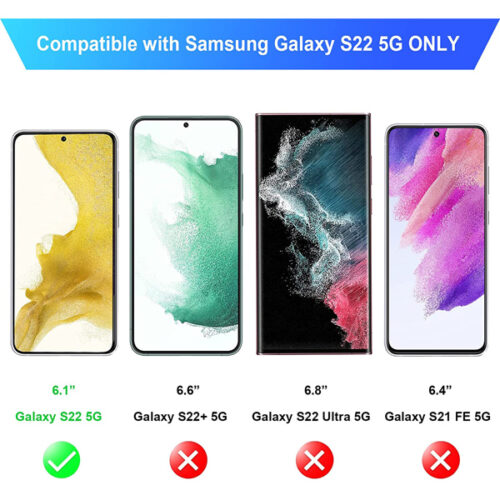 Hybrid Strass Blue Case Samsung Galaxy S22 ΘΗΚΕΣ OEM