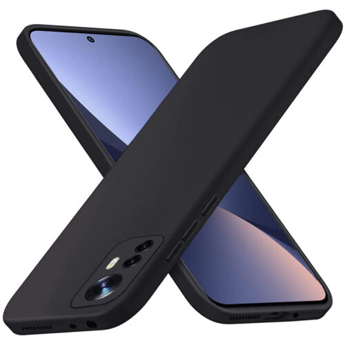 Rubber Silk Case Black Xiaomi 12 Pro 5G ΘΗΚΕΣ OEM