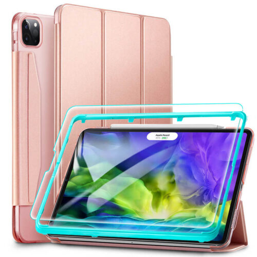 ESR Set Yippee Trifold Case Rose Gold + Tempered Glass iPad Pro 11 2018/2020 ΘΗΚΕΣ ESR
