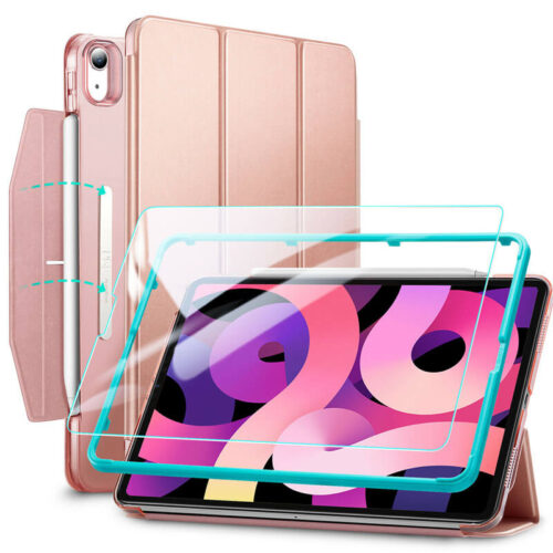 ESR Set Yippee Trifold Case Rose Gold + Tempered Glass iPad Air 4/5 ΘΗΚΕΣ ESR