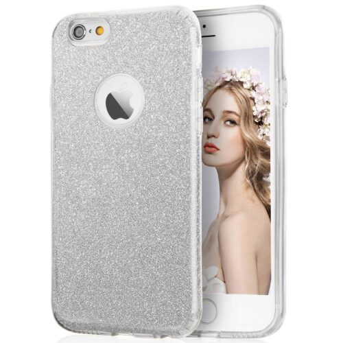 Hybrid Strass Full Silver Case iPhone 6/6s ΘΗΚΕΣ Forcell