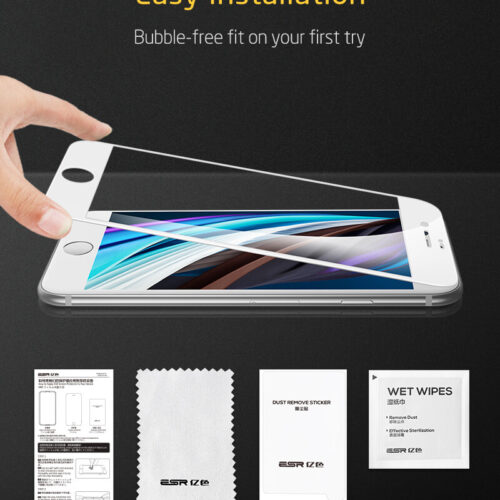 ESR Premium Quality Full Cover Tempered Glass iPhone 7/8 White ΠΡΟΣΤΑΣΙΑ ΟΘΟΝΗΣ ESR