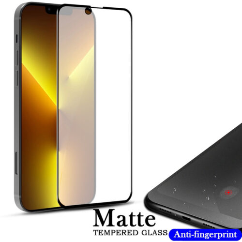 Matte Anti-Fingerprint Full Glue Tempered Glass iPhone 13 Pro Max ΠΡΟΣΤΑΣΙΑ ΟΘΟΝΗΣ OEM