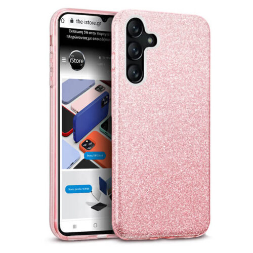 Θήκη Hybrid Strass Pink Samsung Galaxy M34 5G ΘΗΚΕΣ Orso