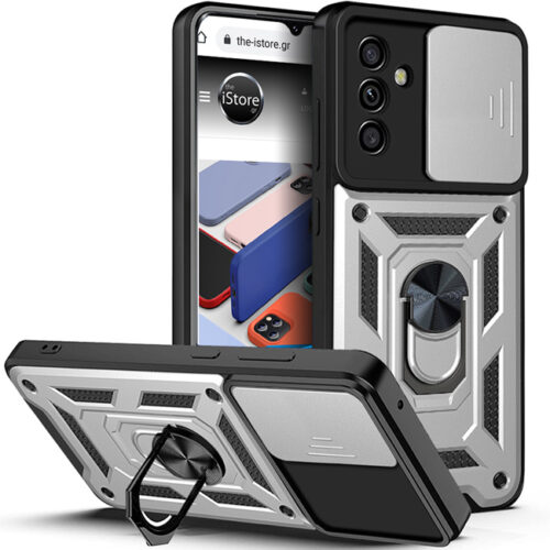 Θήκη Combo Kickstand Slide Camera Silver Samsung Galaxy A15 ΘΗΚΕΣ Orso