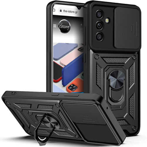 Θήκη Combo Kickstand Slide Camera Black Samsung Galaxy A15 ΘΗΚΕΣ OEM