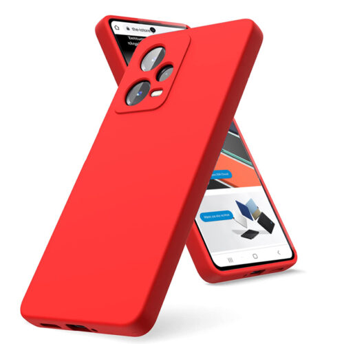 Rubber Silk Case Red Xiaomi Redmi Note 12 Pro 5G ΘΗΚΕΣ Orso