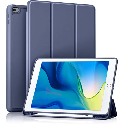 OEM Soft TPU Flexible Pencil Holder Case Lavender Grey iPad Air / Air 2 ΘΗΚΕΣ Orso