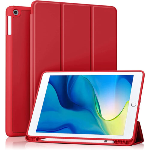 Soft TPU Flexible Pencil Holder Case Red iPad 10,2 2019/2020/2021 ΘΗΚΕΣ Orso