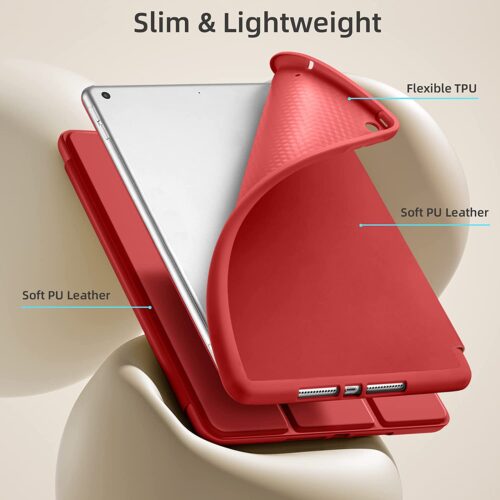 OEM Soft TPU Flexible Pencil Holder Case Red iPad Air / Air 2 ΘΗΚΕΣ Orso