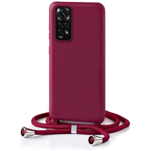 Θήκη Orso Soft TPU Κορδόνι Wine Xiaomi Redmi Note 11 Pro 4G/5G ΘΗΚΕΣ OEM