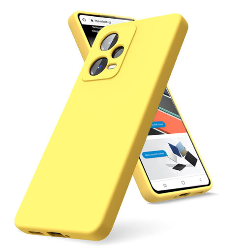 Θήκη Rubber Silk Yellow Xiaomi Redmi Note 12 Pro 5G ΘΗΚΕΣ Orso