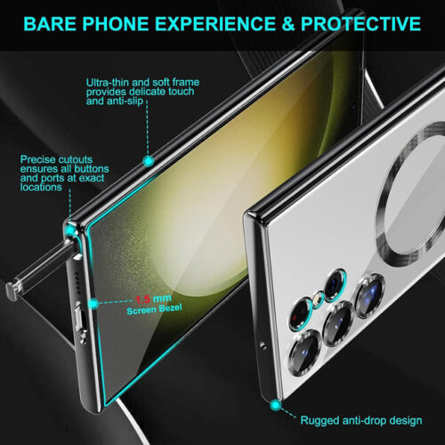 Θήκη Orso Magsafe Camera Protection Bare Look Silver Samsung Galaxy S24+ ΘΗΚΕΣ Orso