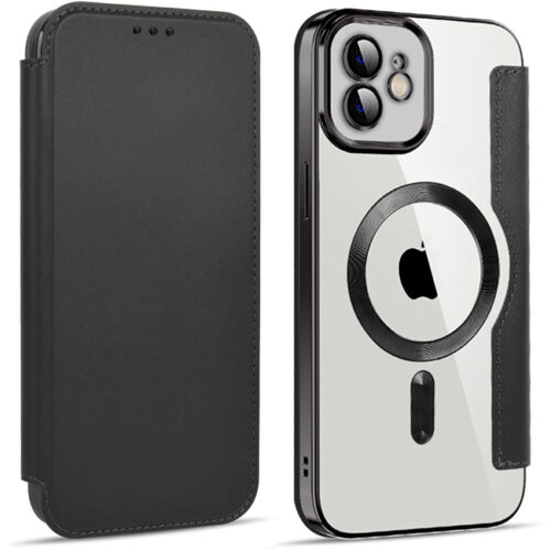 Θήκη Orso Flip Camera Protection Magsafe Bare Look Black iPhone 11 ΘΗΚΕΣ Orso