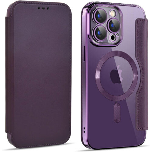 Θήκη Orso Flip Camera Protection Magsafe Bare Look Deep Purple iPhone 15 Pro ΘΗΚΕΣ Orso