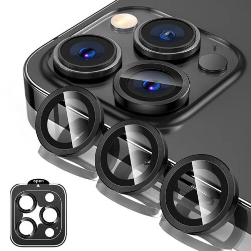 Orso Lens Camera Tempered Glass Black iPhone 15 Pro/15 Pro Max ΠΡΟΣΤΑΣΙΑ ΟΘΟΝΗΣ Orso