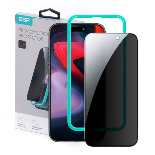 ESR Full Cover Privacy Tempered Glass iPhone 15 Pro Max (With Easy Installation Kit) ΠΡΟΣΤΑΣΙΑ ΟΘΟΝΗΣ ESR