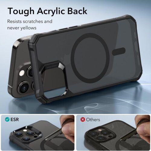 Θήκη ESR Air Armor HaloLock MagSafe Frosted Black iPhone 15 Pro ΘΗΚΕΣ ESR