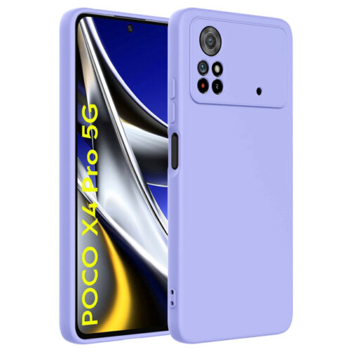 Θήκη Rubber Silk Violet Poco X4 Pro 5G ΘΗΚΕΣ OEM
