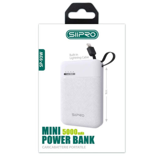 Siipro Mini PowerBank 5000mAh White (SP-93W) POWER BANKS SIIPRO
