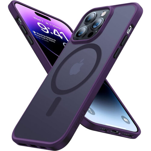 Θήκη Torras Guardian MagSafe Dark Purple iPhone 14 Pro ΘΗΚΕΣ TORRAS