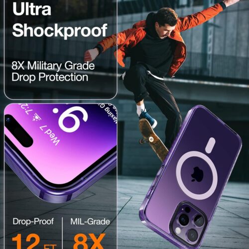 Θήκη Torras Sparka MagSafe Dark Purple iPhone 14 Pro Max ΘΗΚΕΣ TORRAS